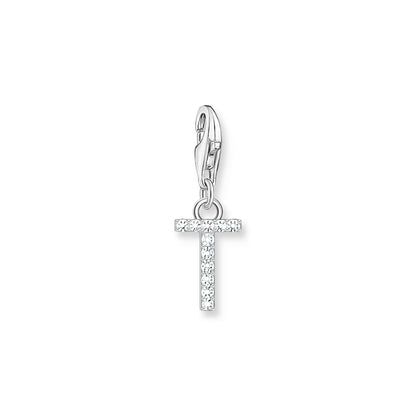 Thomas Sabo Initial Charm Pendant — T, Sterling silver