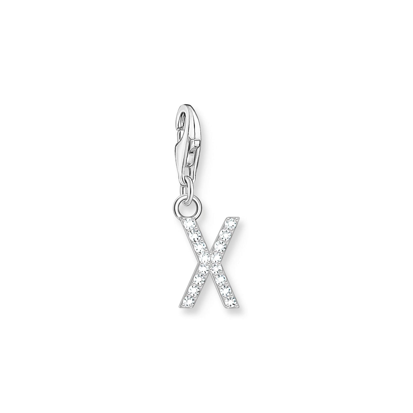 Thomas Sabo Initial Charm Pendant — X, Sterling silver