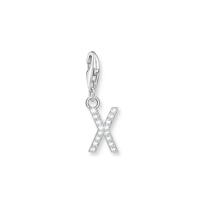 Thomas Sabo Initial Charm Pendant — X, Sterling silver