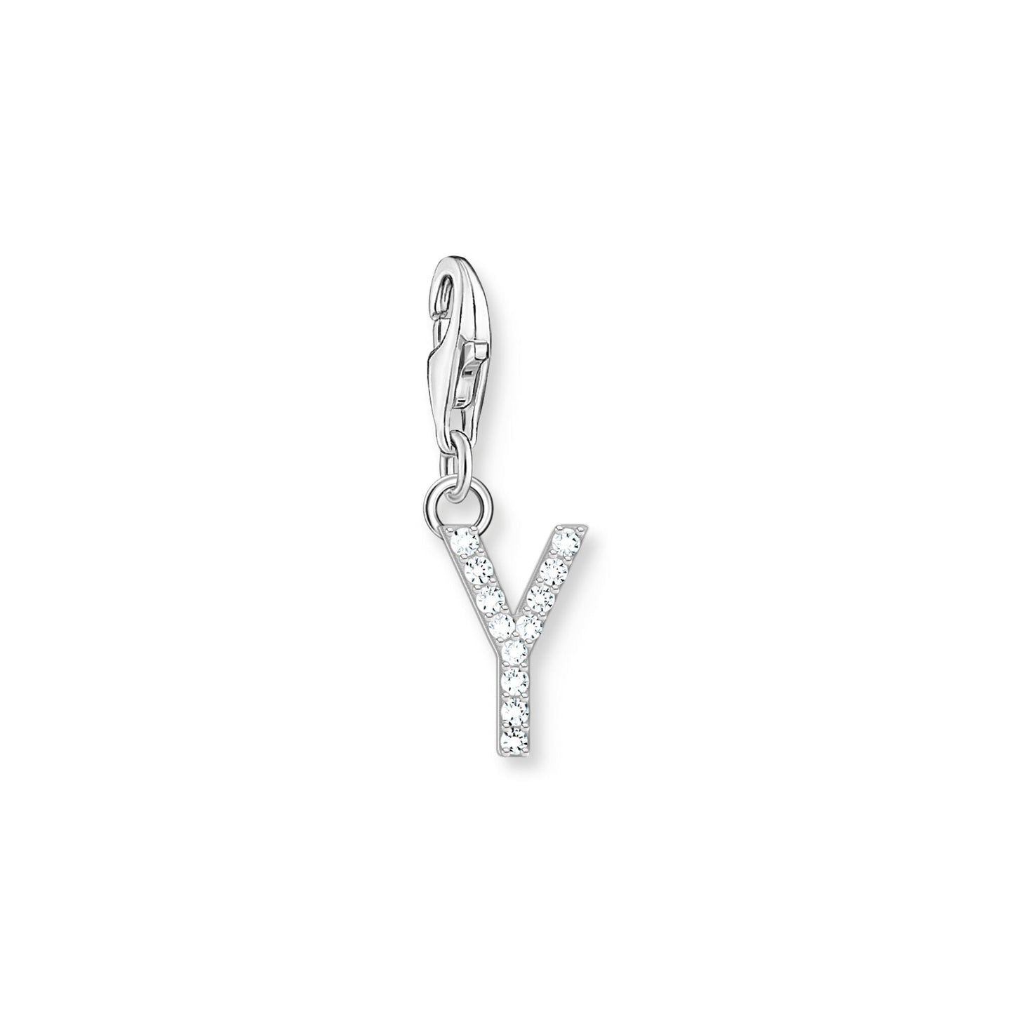 Thomas Sabo Initial Charm Pendant — Y, Sterling silver