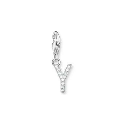 Thomas Sabo Initial Charm Pendant — Y, Sterling silver