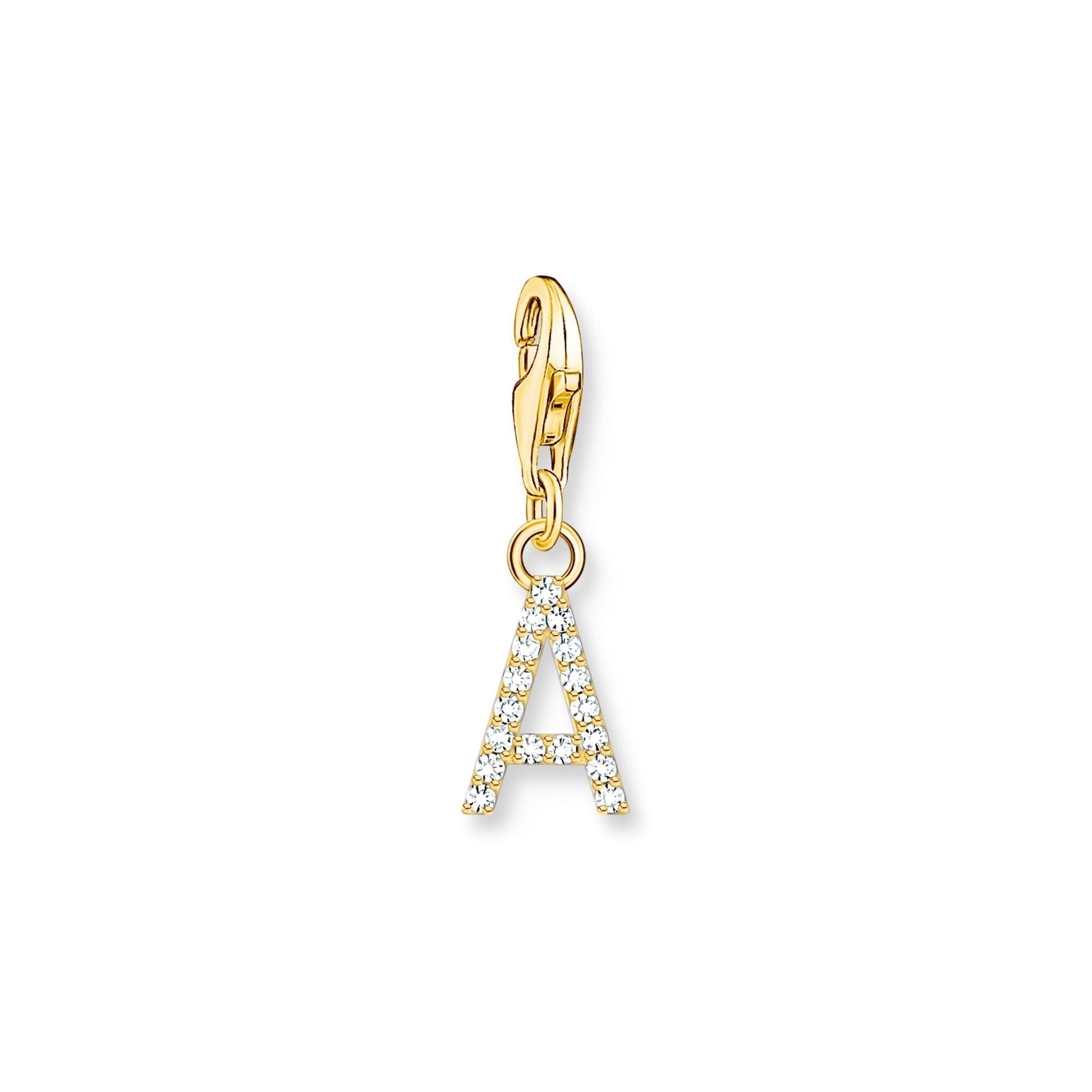 Thomas Sabo Initial Charm Pendant — A, Gold-plated