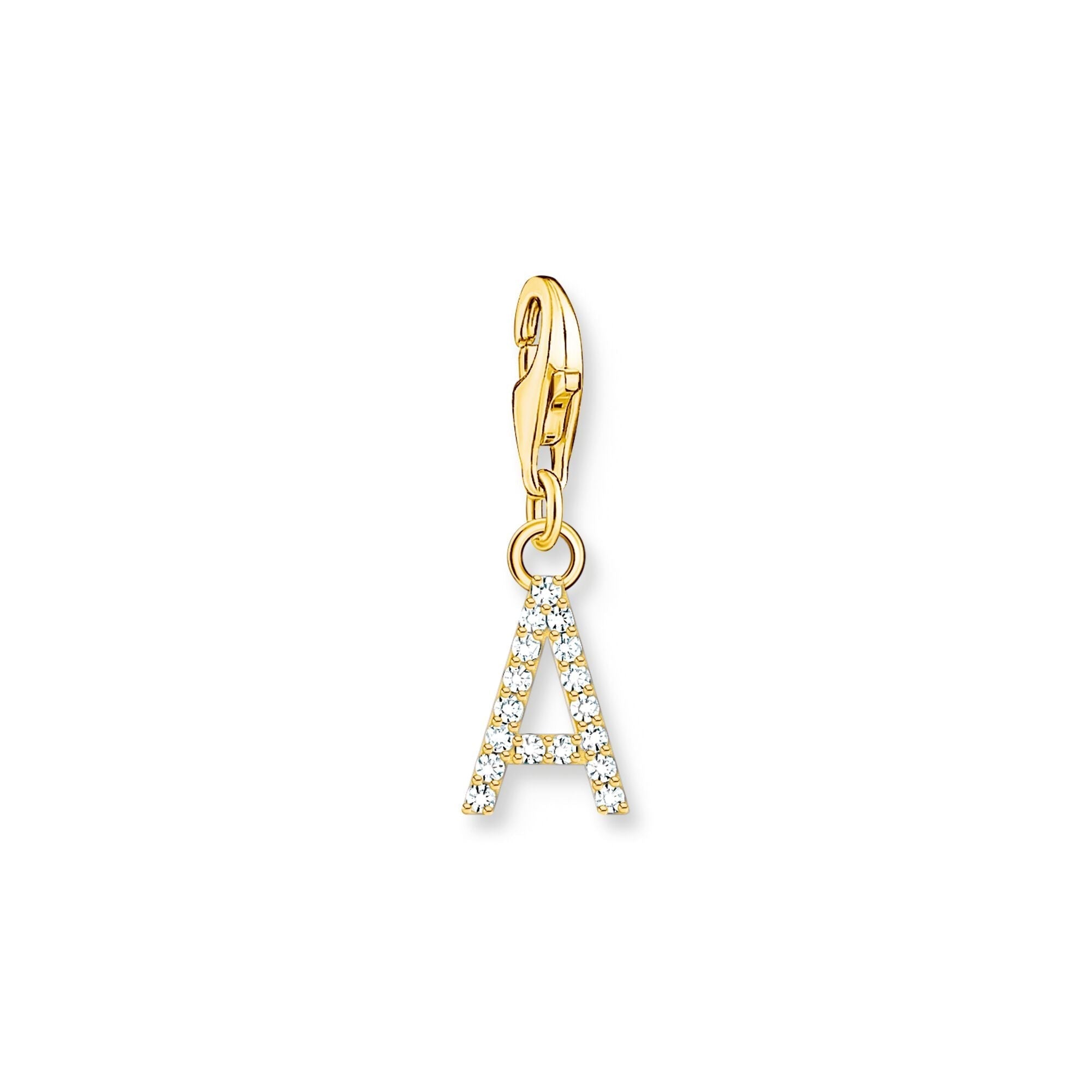 Thomas Sabo Initial Charm Pendant — A, Gold-plated