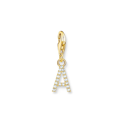 Thomas Sabo Initial Charm Pendant — A, Gold-plated