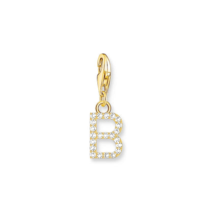 Thomas Sabo Initial Charm Pendant — B, Gold-plated