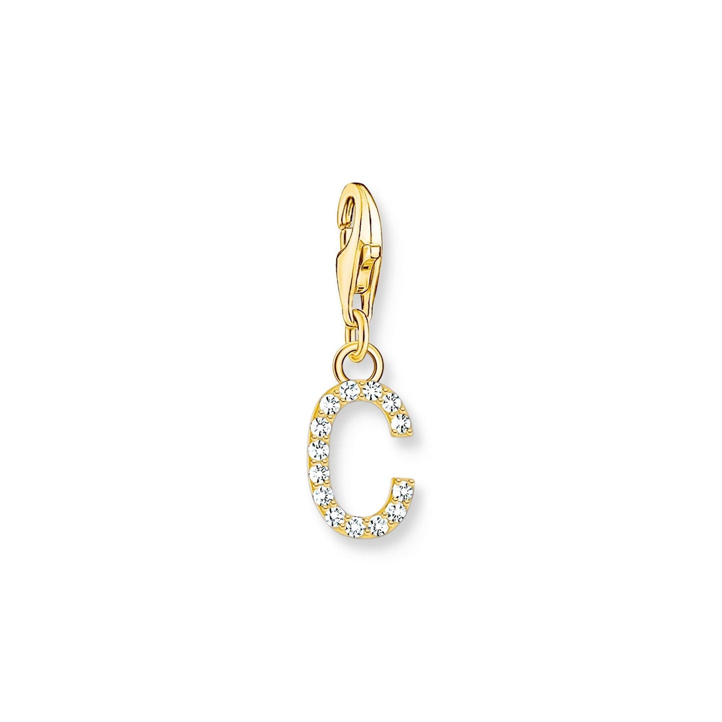 Thomas Sabo Initial Charm Pendant — C, Gold-plated