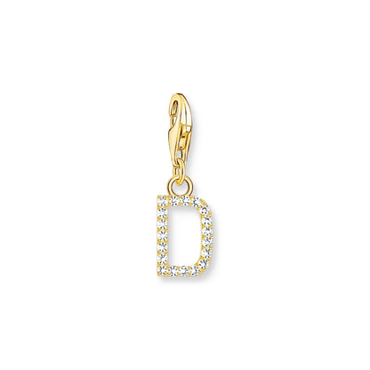 Thomas Sabo Initial Charm Pendant — D, Gold-plated