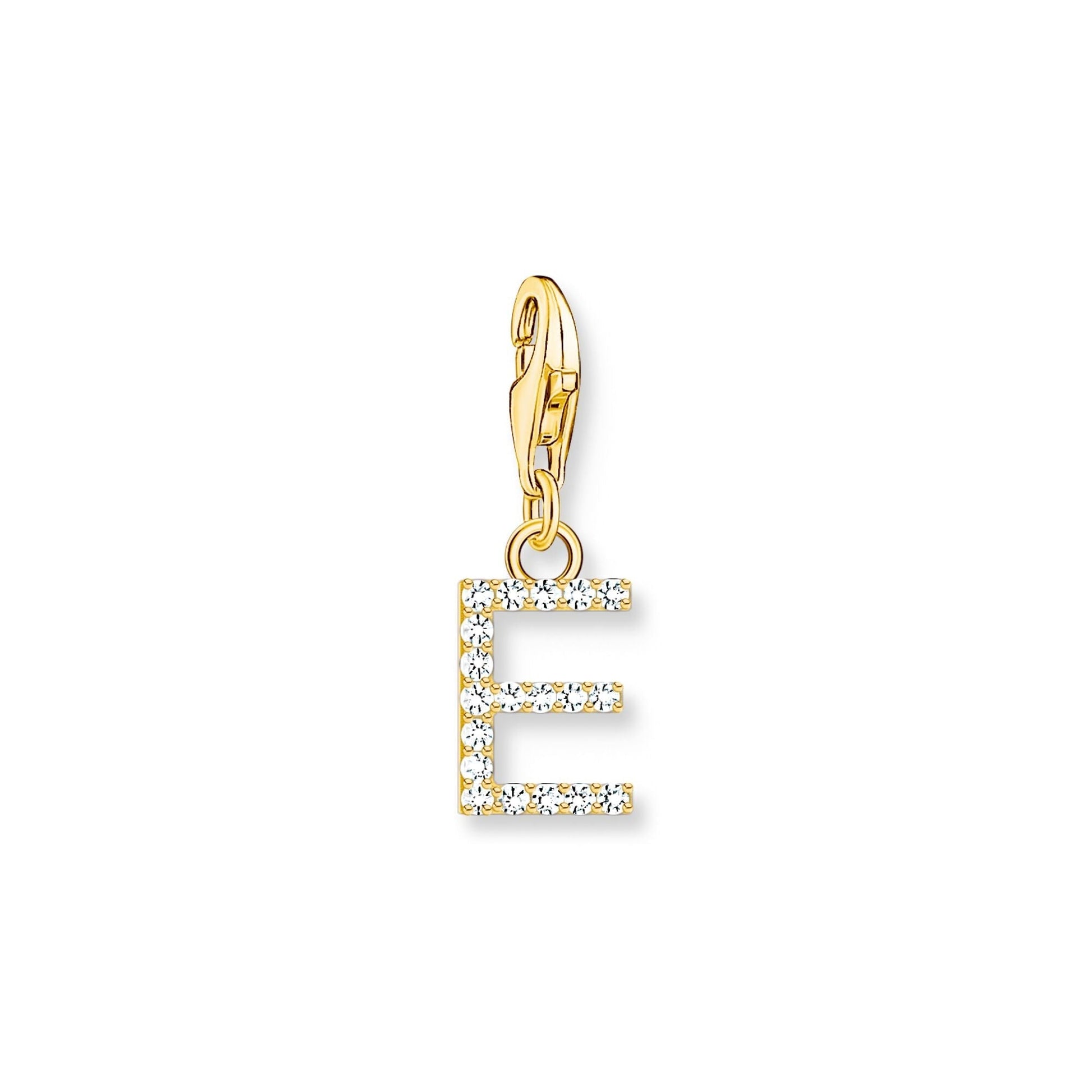 Thomas Sabo Initial Charm Pendant — E, Gold-plated