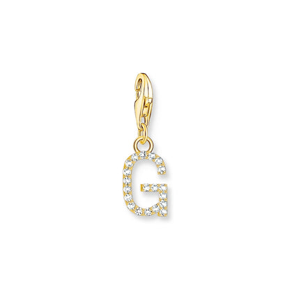 Thomas Sabo Initial Charm Pendant — G, Gold-plated