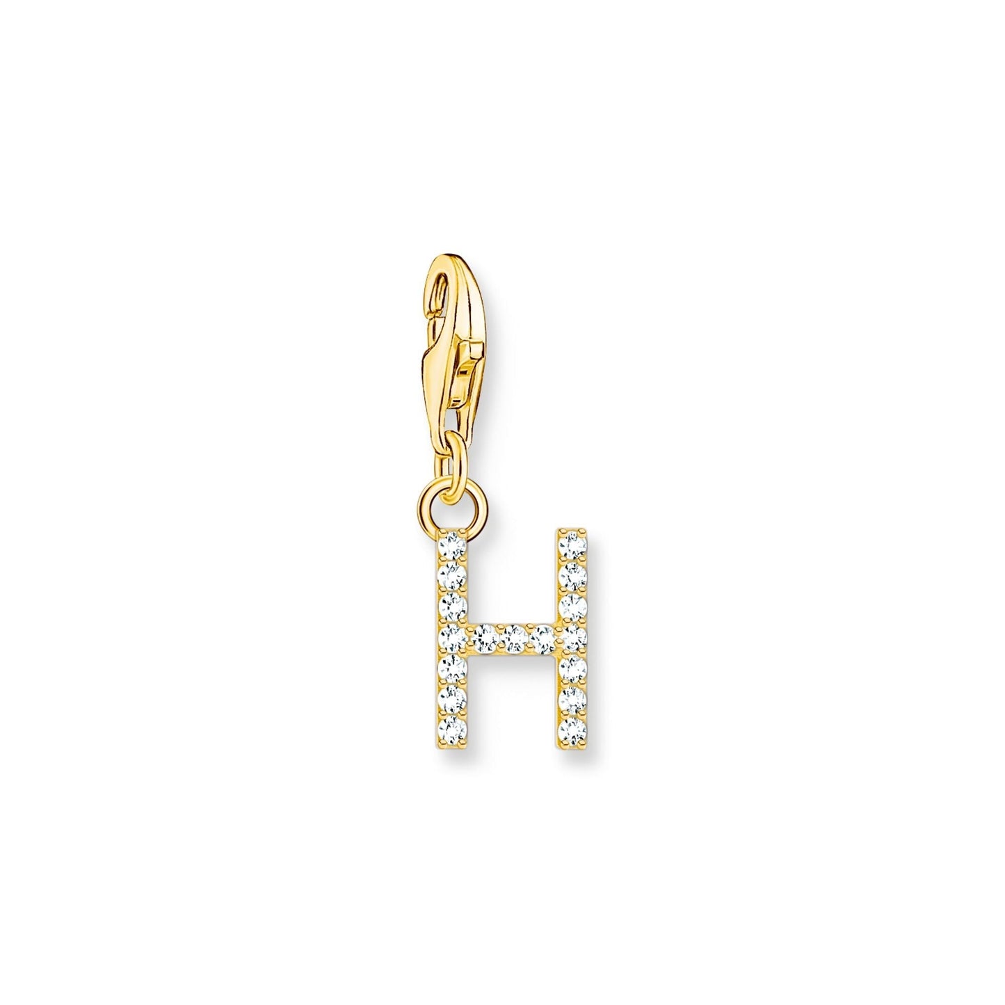 Thomas Sabo Initial Charm Pendant — H, Gold-plated