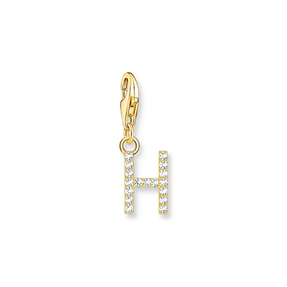 Thomas Sabo Initial Charm Pendant — H, Gold-plated