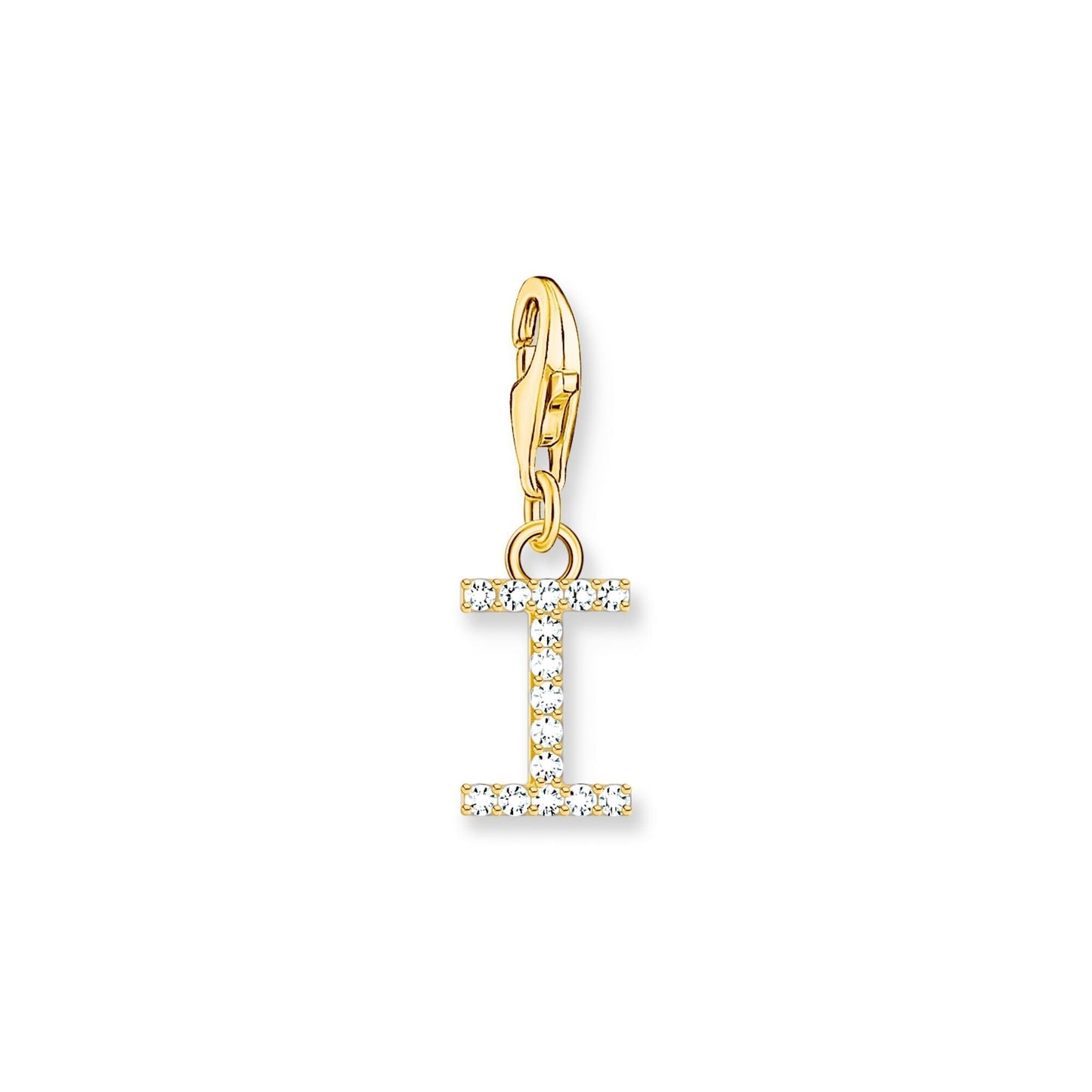 Thomas Sabo Initial Charm Pendant — I, Gold-plated