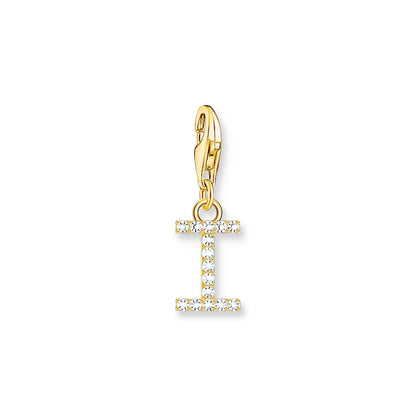 Thomas Sabo Initial Charm Pendant — I, Gold-plated
