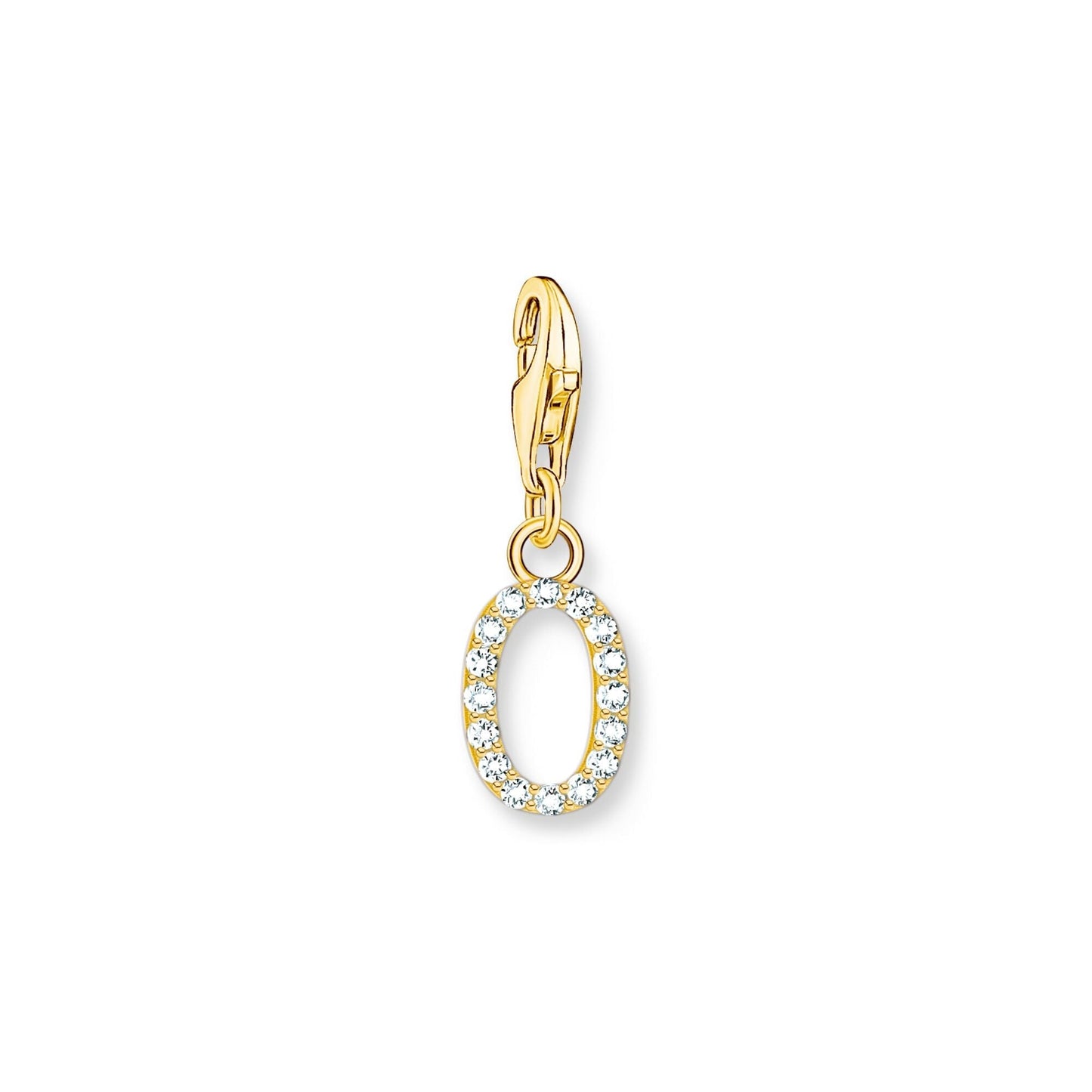 Thomas Sabo Initial Charm Pendant — O, Gold-plated