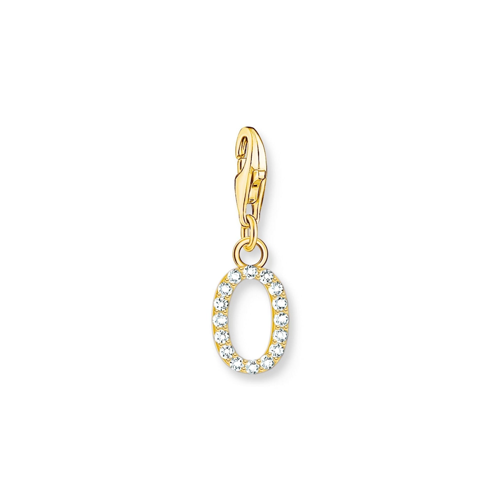 Thomas Sabo Initial Charm Pendant — O, Gold-plated