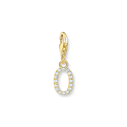 Thomas Sabo Initial Charm Pendant — O, Gold-plated