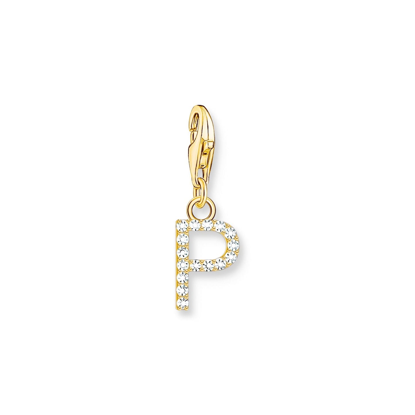 Thomas Sabo Initial Charm Pendant — P, Gold-plated