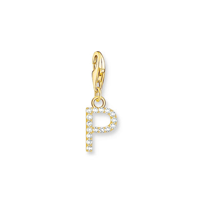 Thomas Sabo Initial Charm Pendant — P, Gold-plated
