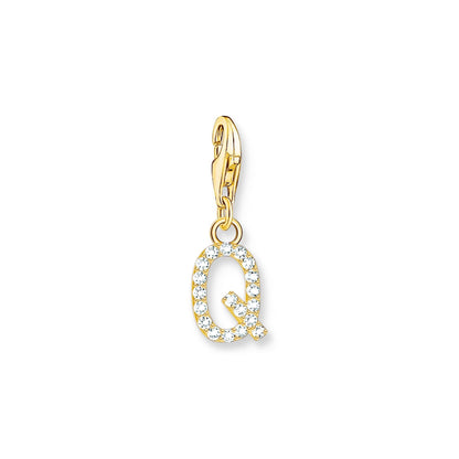 Thomas Sabo Initial Charm Pendant — Q, Gold-plated
