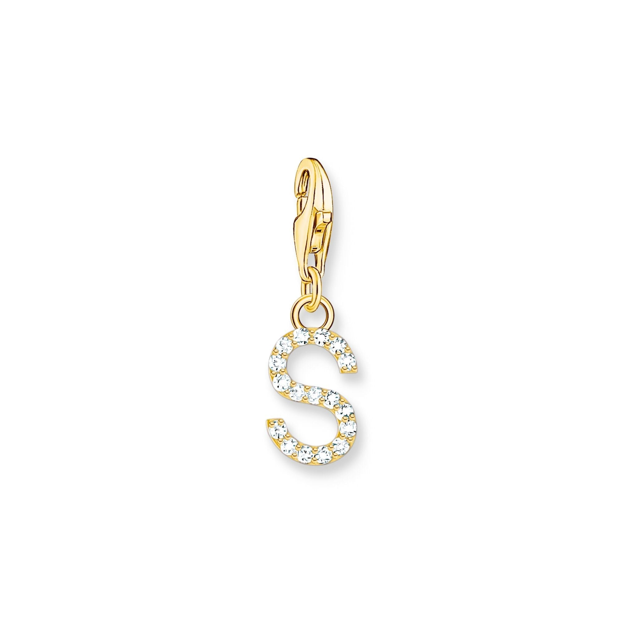 Thomas Sabo Initial Charm Pendant — S, Gold-plated