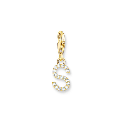 Thomas Sabo Initial Charm Pendant — S, Gold-plated