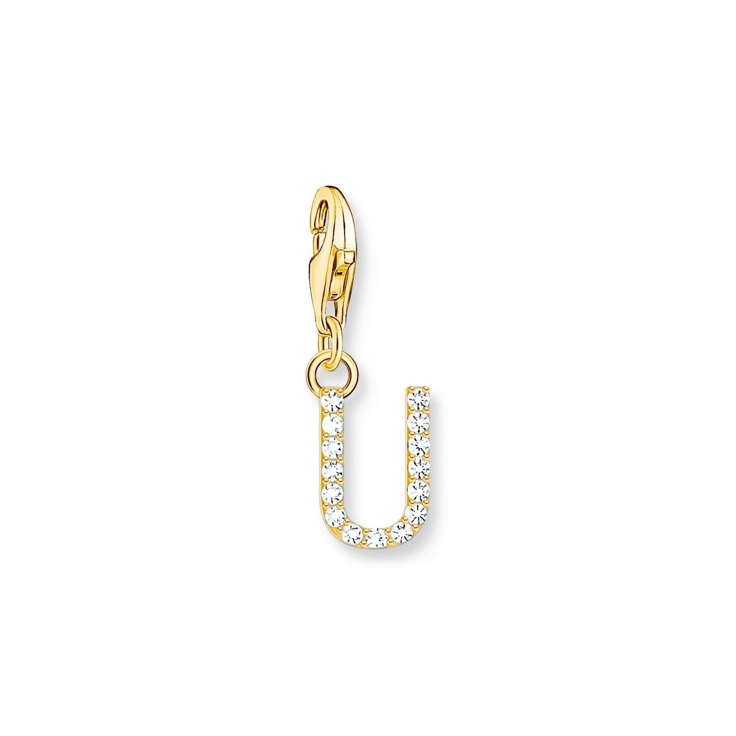 THOMAS SABO Charm Pendant Letter U Gold Plated