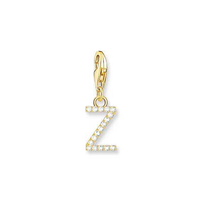 Thomas Sabo Initial Charm Pendant — Z, Gold-plated