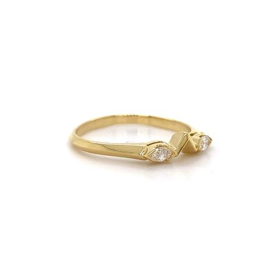 18kt Marq. Dia Eng/Wedder Set