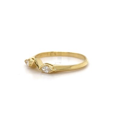 18kt Marq. Dia Eng/Wedder Set