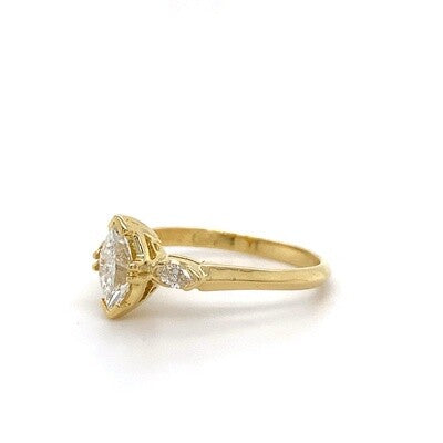 18kt Marq. Dia Eng/Wedder Set