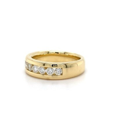 18kt YG Channel Band Dia 0.63ct Ring