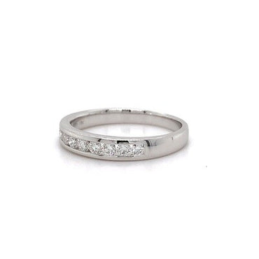 18kt WG Dia Channel Band 0.37ct