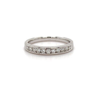 18kt WG Dia Channel Band 0.23ct