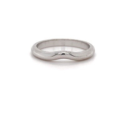 18kt WG Fitted Band