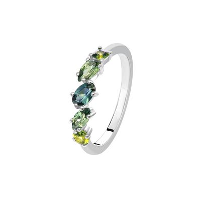 0.93ct Multi-Colour Sapphire Ring 9kt WG