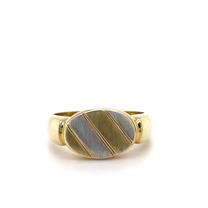9kt YG 2-Tone Ring