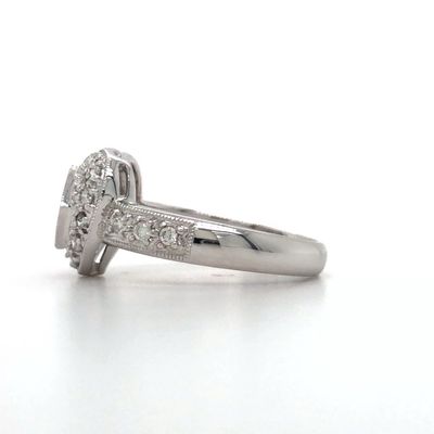 18K WG Dia Heart Ring