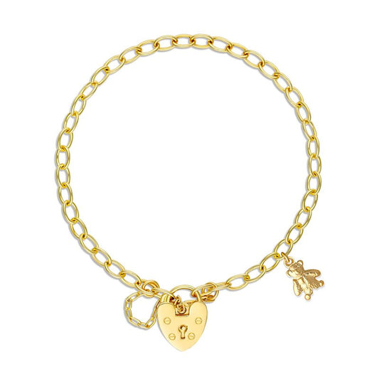 Brooklyn Teddy Belcher Bracelet Yellow Gold Plated