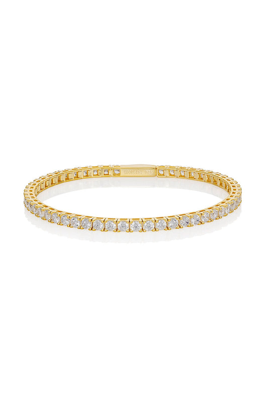 SELENA 3MM TENNIS BRACELET 18CM GOLD
