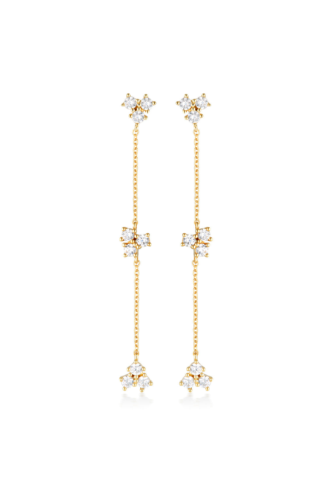 GEORGINI The Layered Edit Trois Earrings