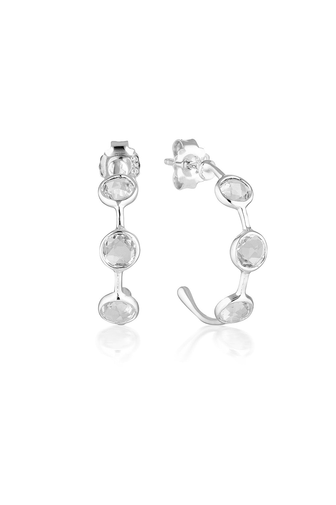 GEORGINI Kiklo White Topaz Hoop