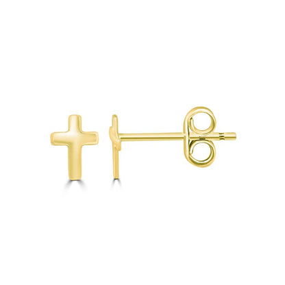 9K Yellow Gold Solid Stud Earrings