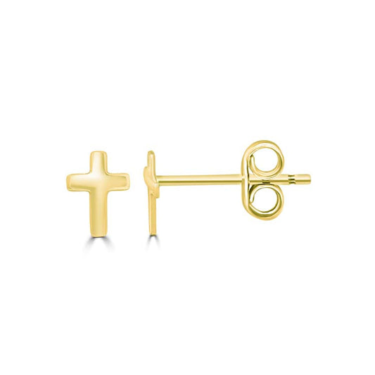 9K Yellow Gold Solid Stud Earrings