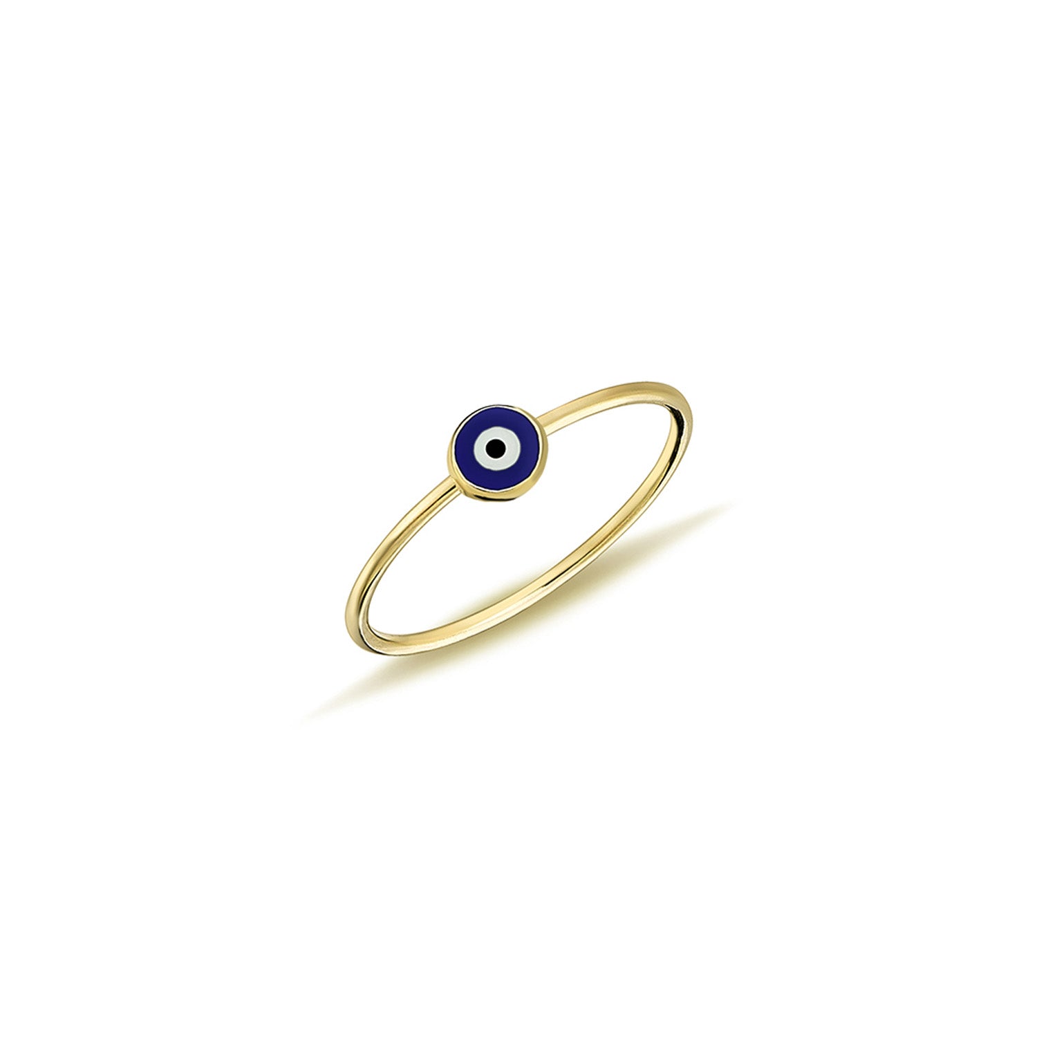 9K Yellow Gold Petite Nazar Ring