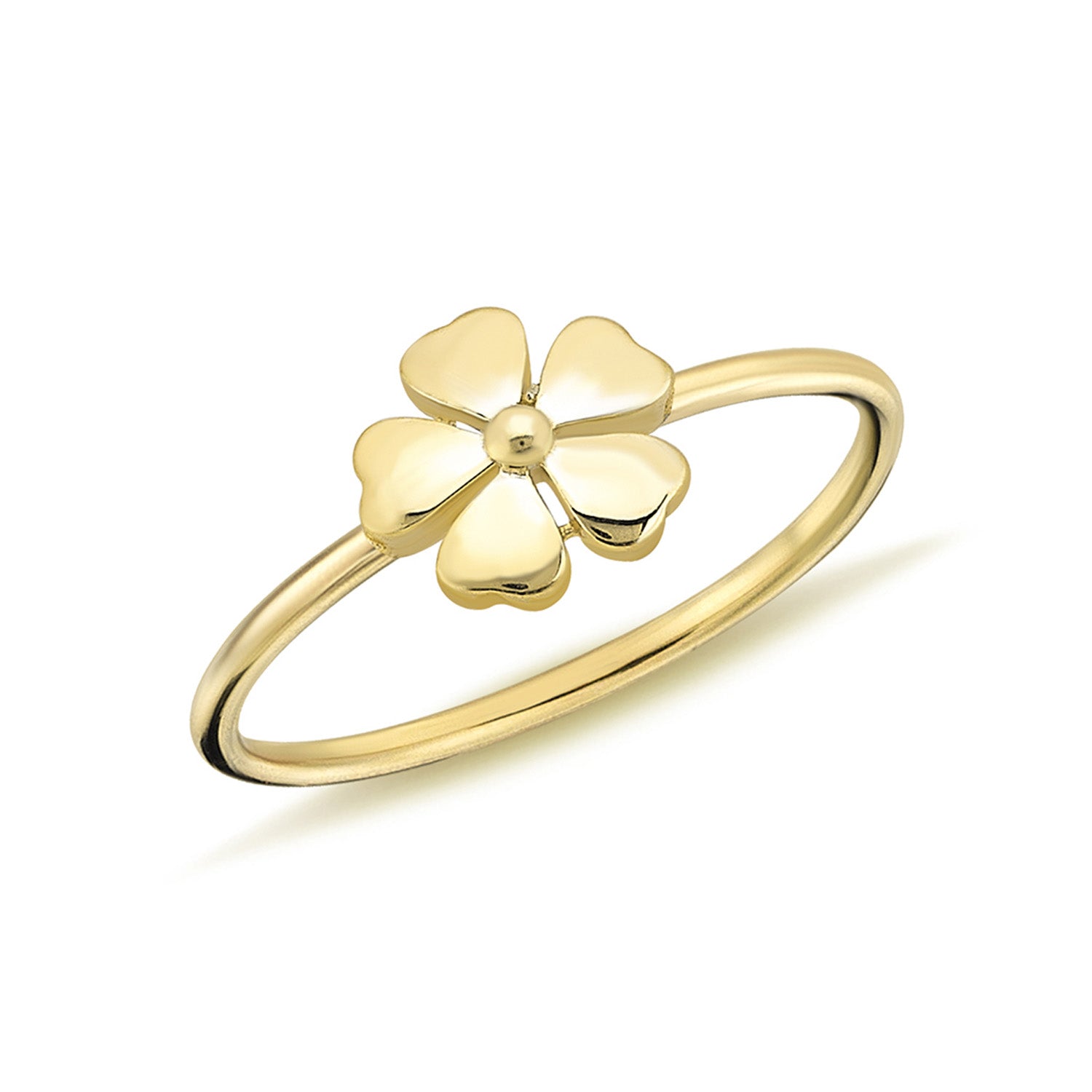 9K Yellow Gold Flower Ring