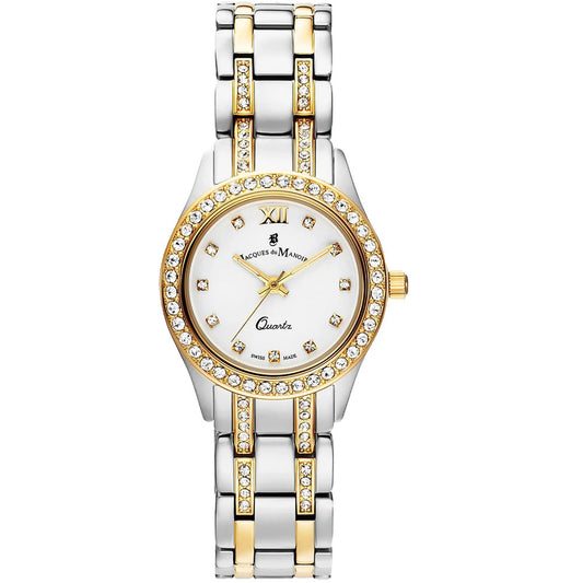 Jacques Du Manoir Swiss Royal Two-Tone Watch with Changeable Bezels