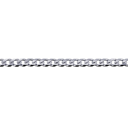 Bevelled Curb Diamond Cut Chain 4.60mm