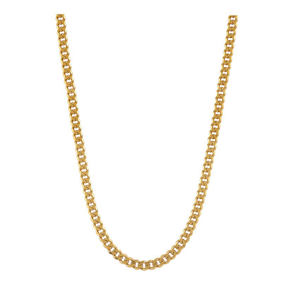 Bevelled Curb Diamond Cut Chain 2.10mm