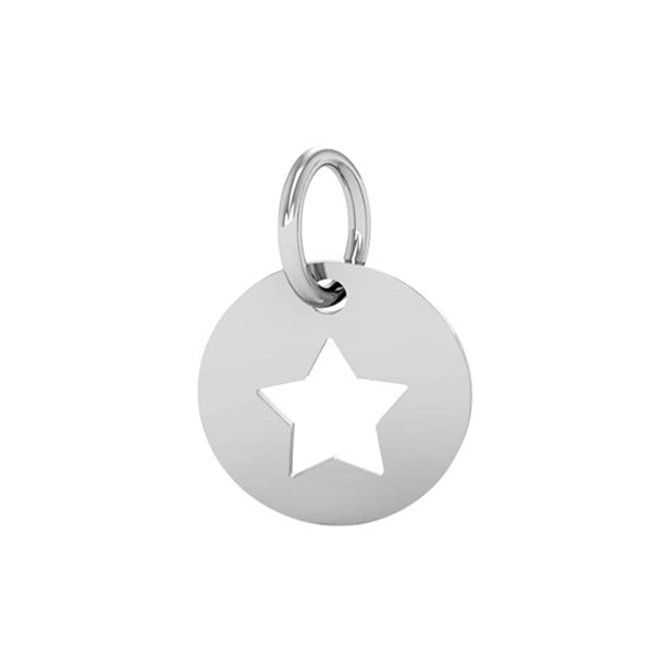 Interchangeable Round Cut Out Star Drop Charm