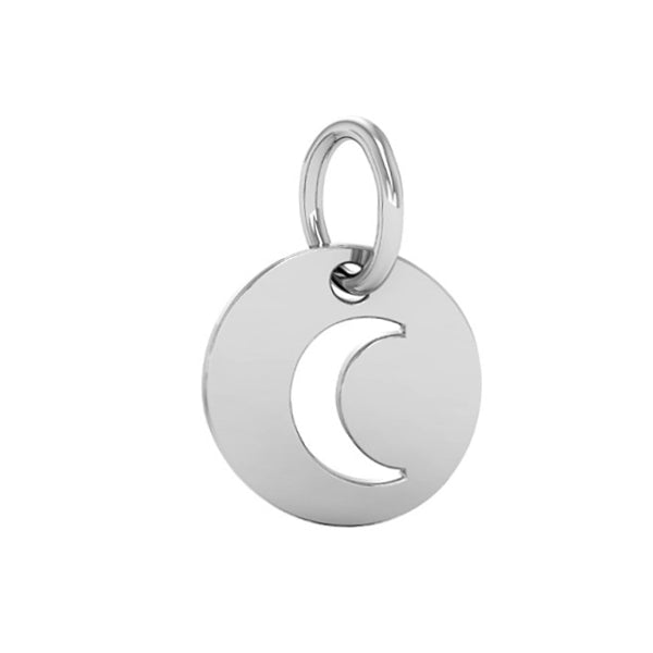 Interchangeable Round Cut Out Moon Drop Charm